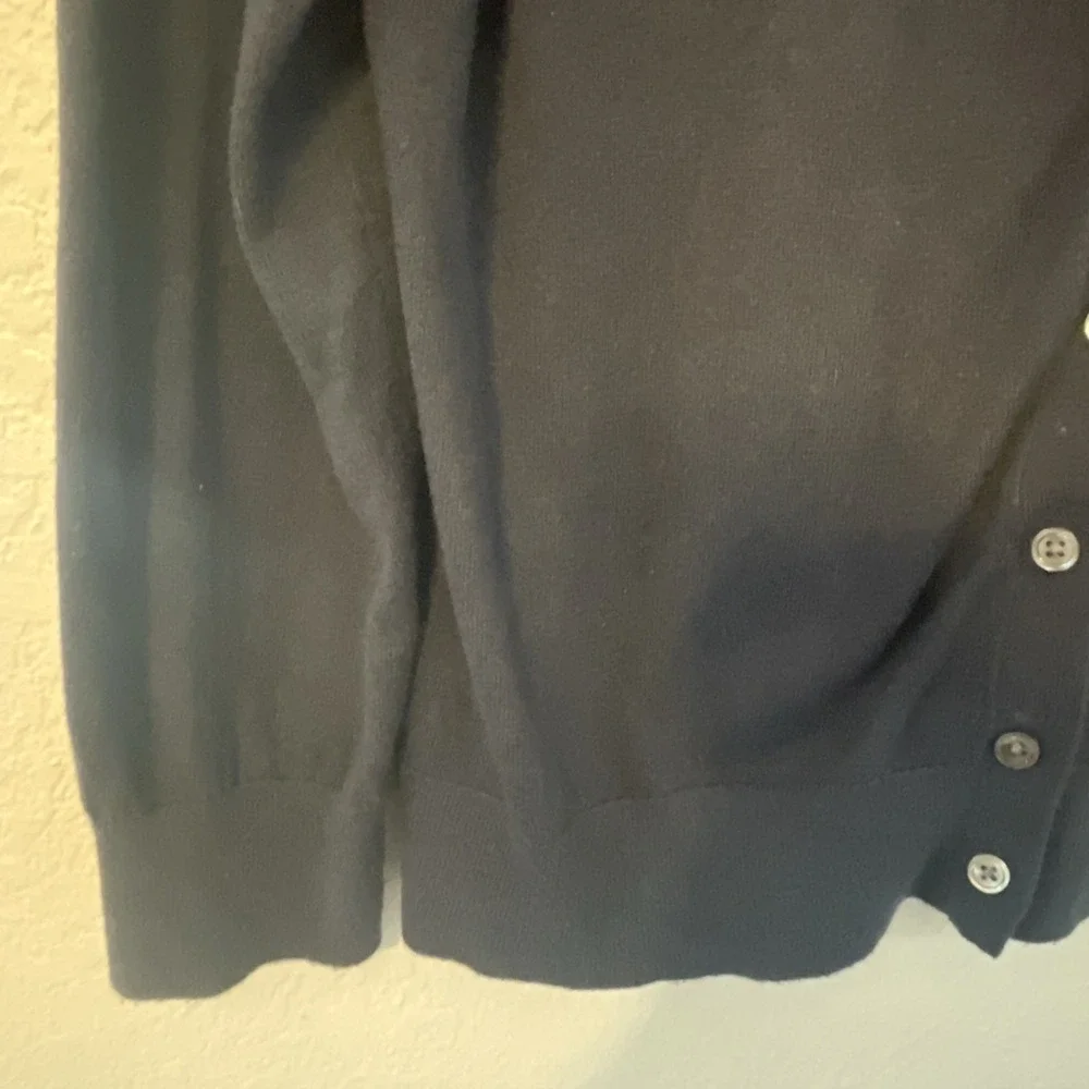 Banana Republic Sweater Womens Large Navy Blue Button Up Cardigan